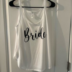 Bride White Tank Top